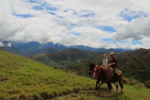 Vilcabamba panorama with us