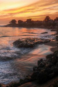 Sunset on Westcliff Drive, Santa Cruz, CA