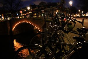 Amsterdam evening canal