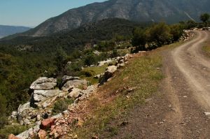 You can just see the path as it crosses back towards a far horizon
