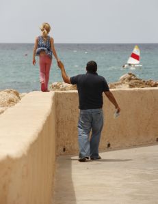 There's obviously a lot of love in Israel. I tried to focus on images like this...