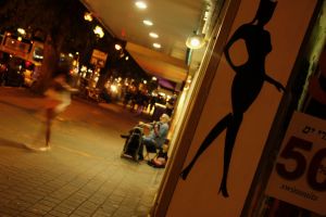 The violinist, moments before he took objection to this photo.