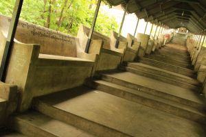In Peak Season the steps of Mandalay Hill must be packed with gringos.