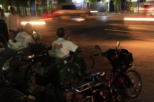Mandalay traffic night
