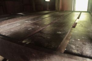 My bunk. I'd already put away the shirt-pillow.