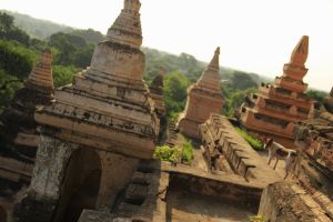 This dog guided me around the out-of-the-way temple. Too bad he can't lead me around my own head.