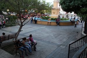 Leon's parque central, where Rudi spends his days