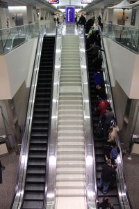 Escalator, airport