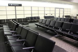 Empty chairs, airport