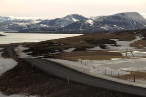 Iceland, fjord, highway, travel