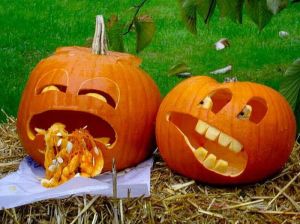 funny pumpkin carving ideas, sick pumpkins
