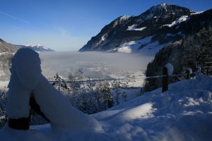 Alpine valley, Switzerland