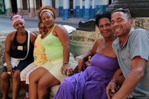 Cuban family in Havana, Cuba