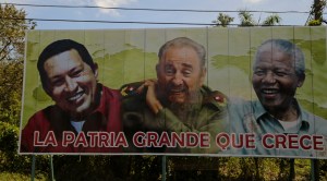 Roadside billboard in Cuba