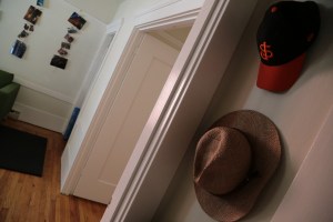 My new digs are a place to hang my hat
