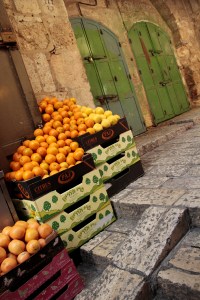 Jerusalem Old City street stand