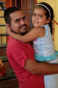 Alvaro and his daughter