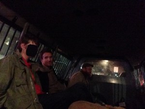 One of the guys got his phone out and took this. I didn't have a chance to ask my neighbor's permission to post his photo, he has a face in real life.