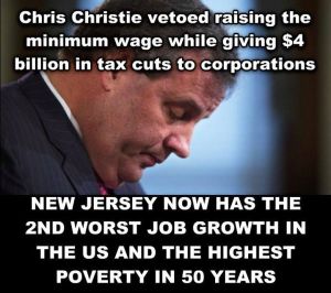 He also cut $1.6 billion from schools, and now NJ is 1 of only 3 states with more people falling into poverty than rising out of it.