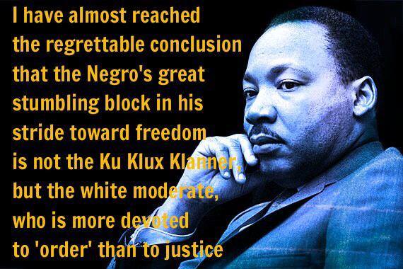MLK - white moderates