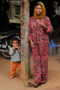 Grandmother and grandson_