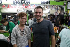 In our smiling and faltering attempts at communication we'd gotten to be buds, and he asked for the photo