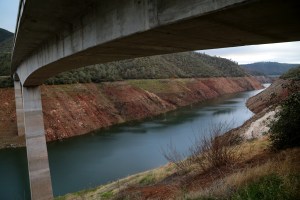 When Lydia and I were in Sonora last solstice, we found this bridge over a nearly empty reservoir. A car crashed on the far side looked like a micro-machine.