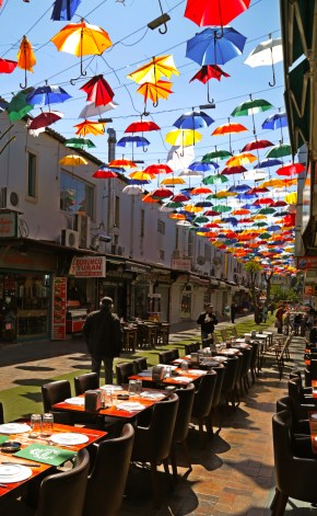 Antalya umbrella Turkey restaurant tourism