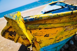 Strong sun, there on the Olympian coast