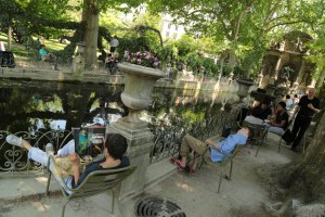 It was this kind of day, in the Jardin du Luxembourg