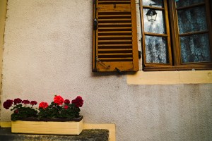 Average street wall in Beaune, Burgundy, France