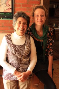 Nancy Calle (left), the founder and patron saint of Hogar Para Todos