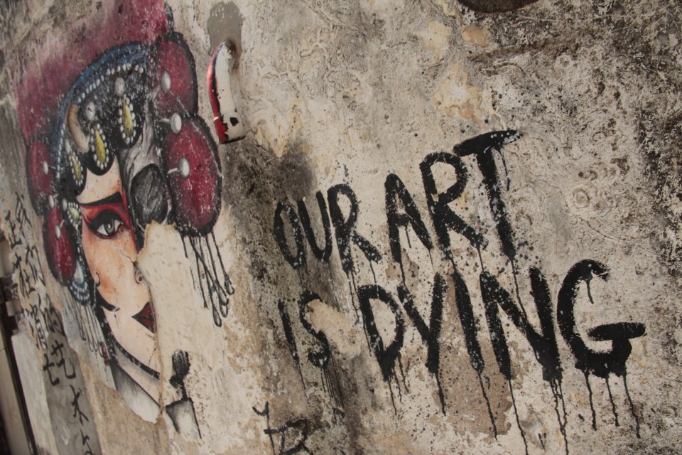 Our art is dying, Penang