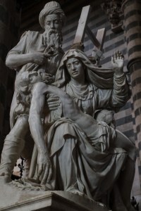 Italy Orvieto Pieta, agony of Mary