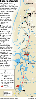 California delta tunnel project map