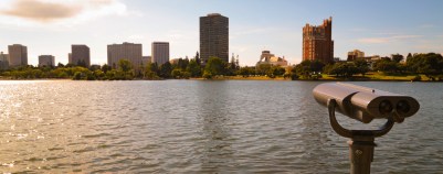 Oakland across Lake Merritt