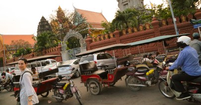 Cambodia walking