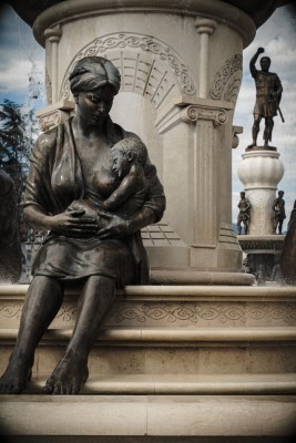Skopje maternity fountain