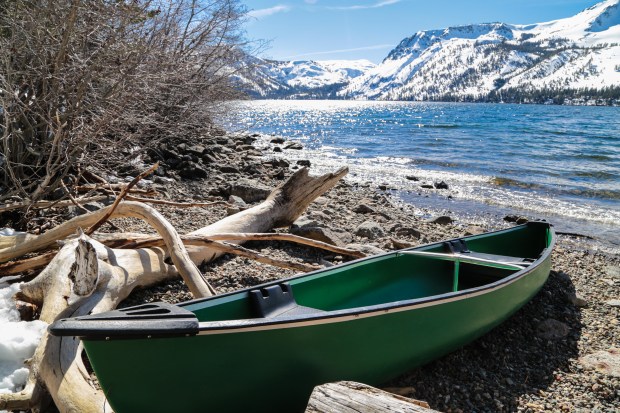 Canoe on Fallen Leaf Lake