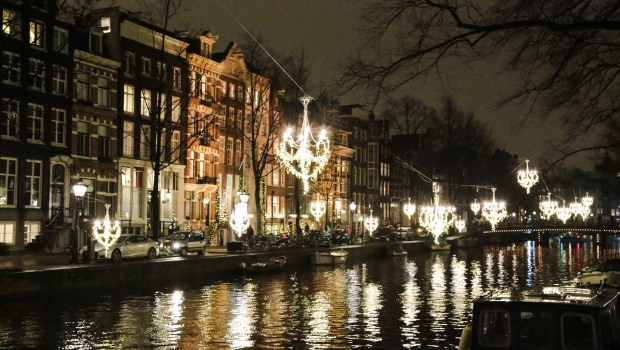 chandeliers over the canals