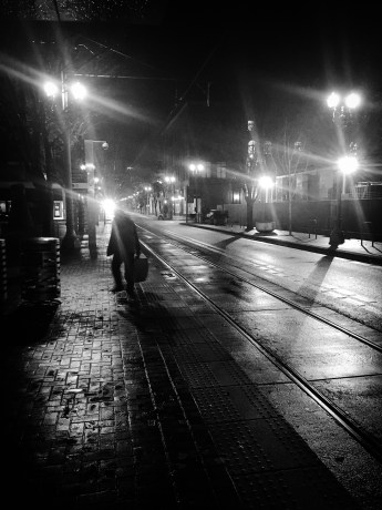 Portland downtown night