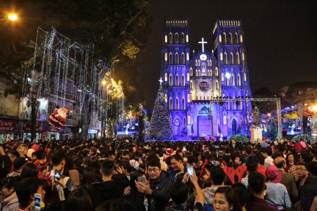 Vietnam Hanoi St Joseph's Cathedral Christmas Eve