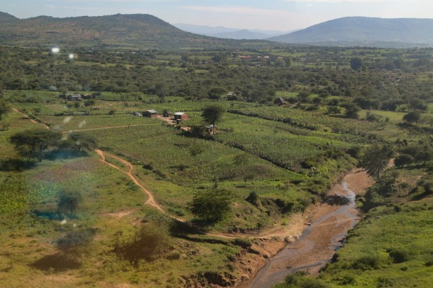 Kenyan countryside from the SGR train