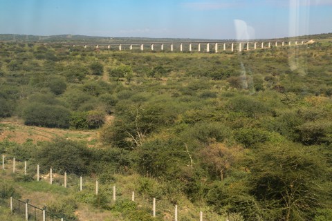 Kenya's SGR train elevated sections