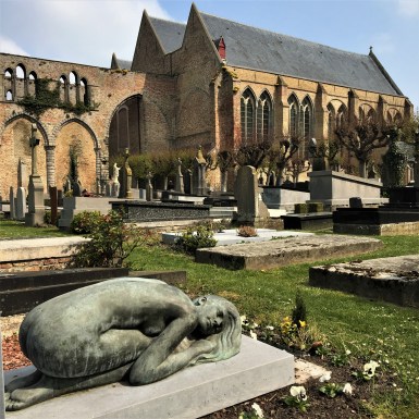 Churchyard in Damme, Belgium