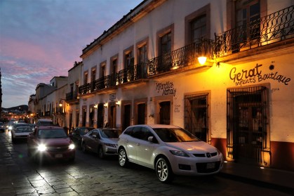 Zacatecas street in evening