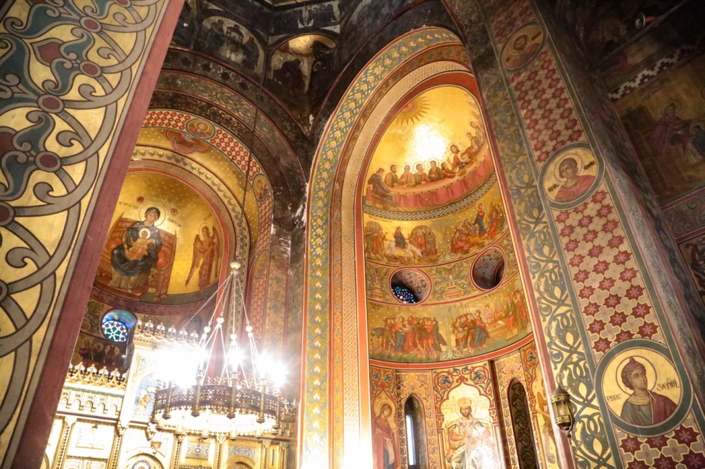 Orthodox church in Curtea de Arges, Romania