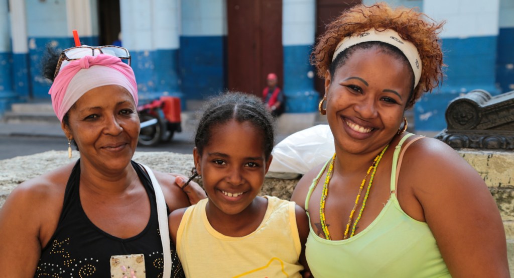 Family of women in Havana, Cuba