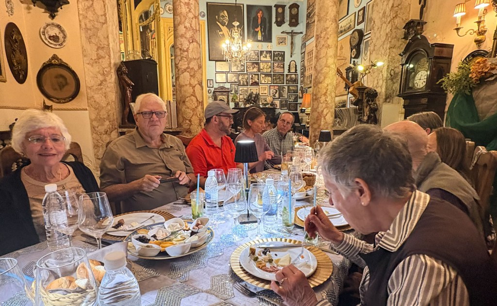 Dinner at San Cristobal paladar in Havana, Cuba